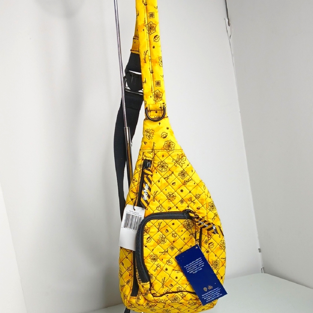 Vera Bradley - HARRY POTTER Hufflepuff Elements Mini Yellow Quilted Slingback
